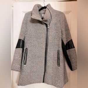 Calvin Klein Wool Mixed Media Winter Coat